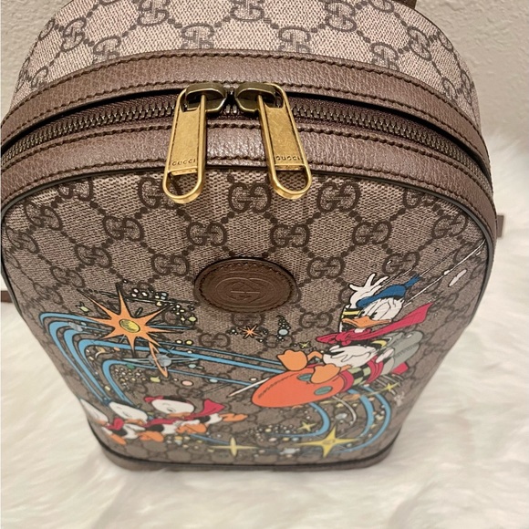 NEW Gucci X Disney Donald Duck Small Backpack - Picture 11 of 13